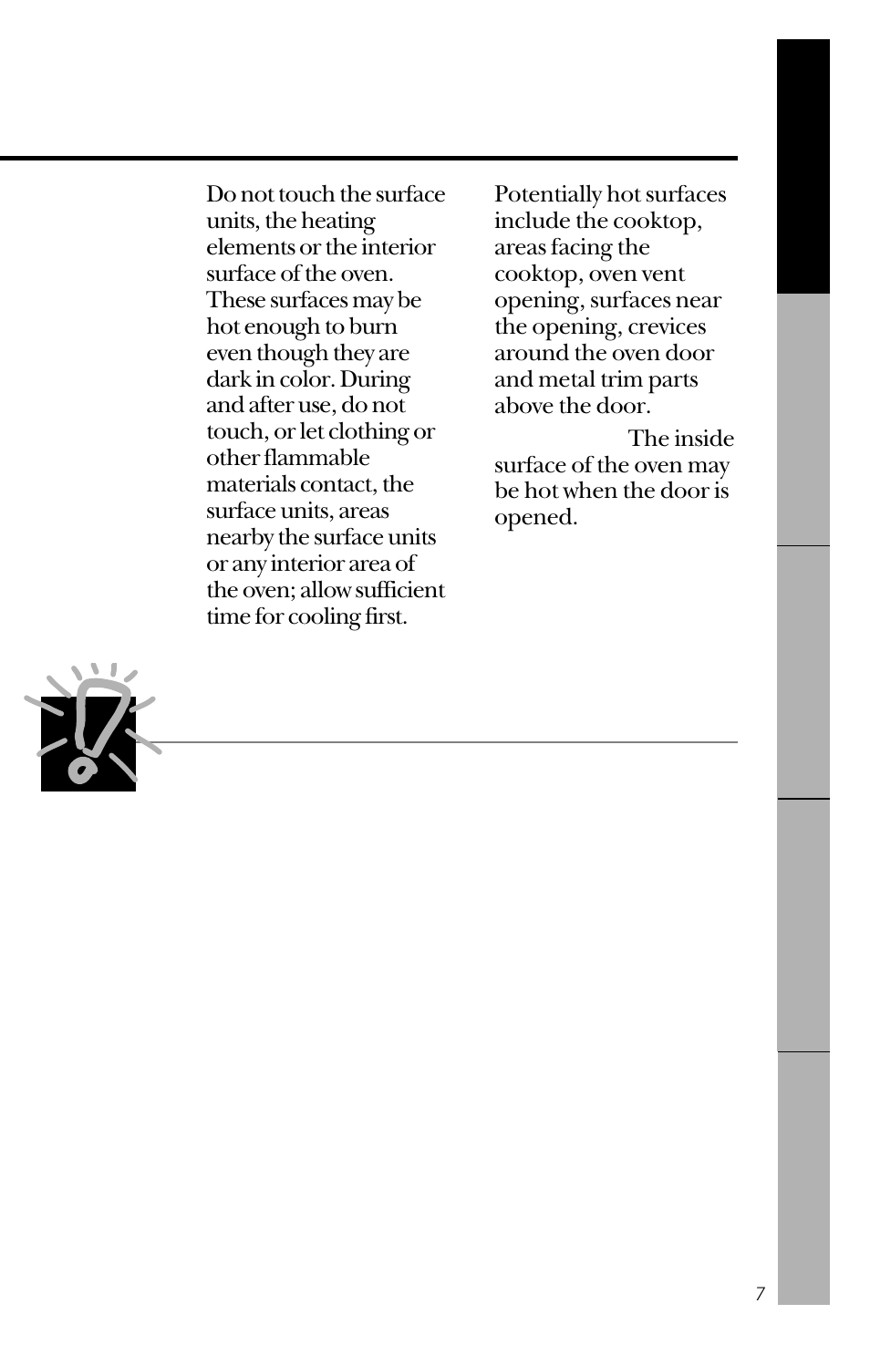 Cook meat and poultry thoroughly | GE 164D3333P150 User Manual | Page 7 / 48