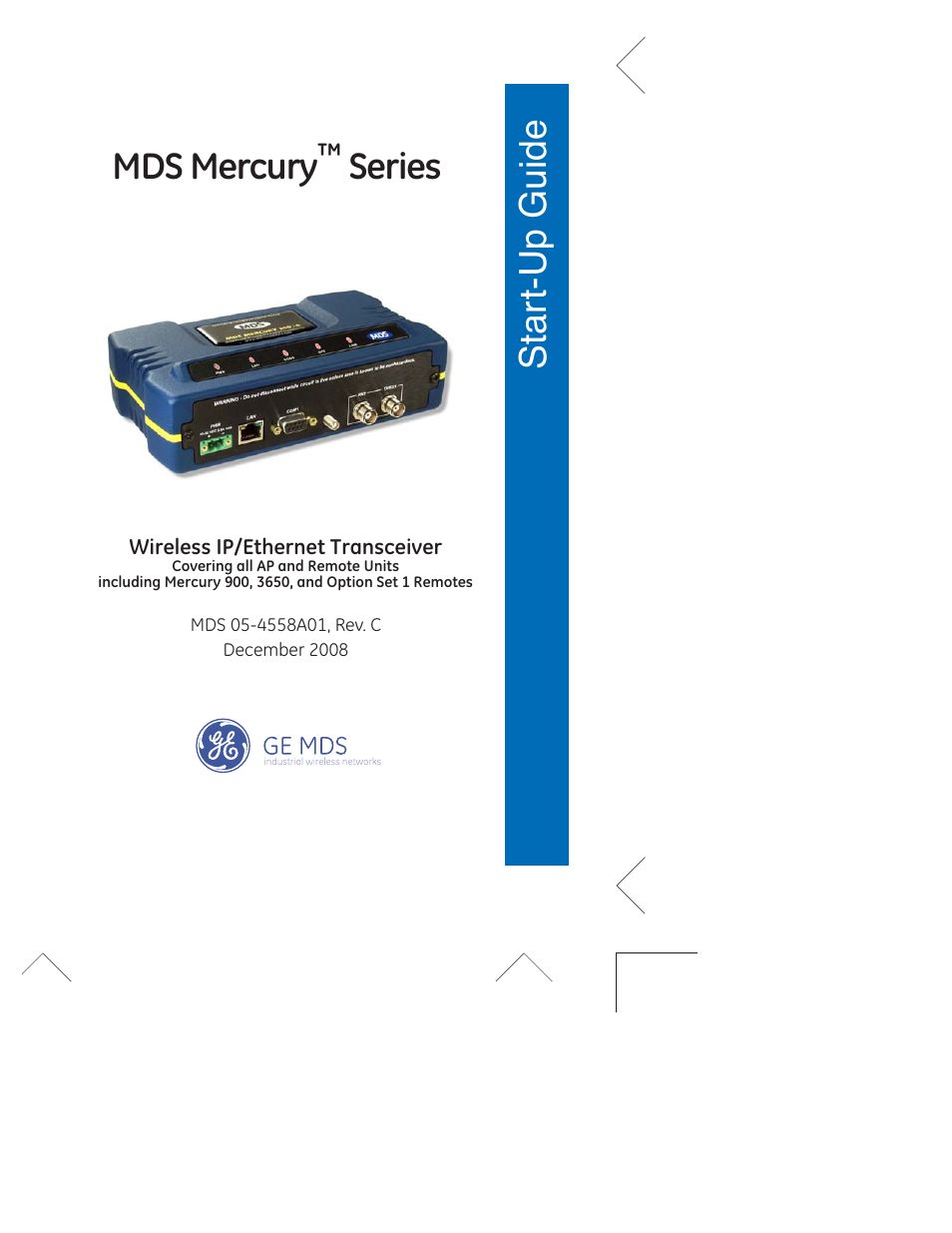 GE MDS 05-4558A01 User Manual | 20 pages