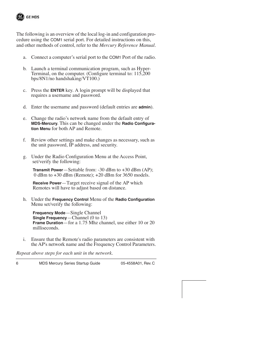 GE MDS 05-4558A01 User Manual | Page 7 / 20