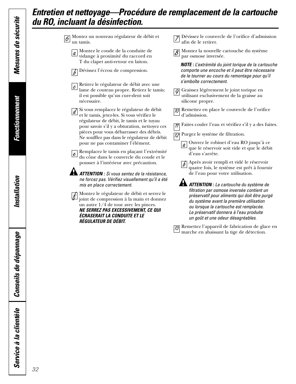 GE GXRV10ABL01 User Manual | Page 32 / 72