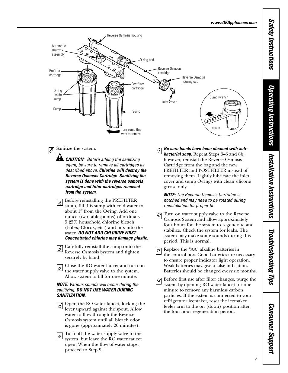 GE GXRV10ABL01 User Manual | Page 7 / 72