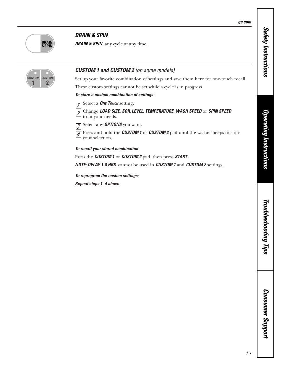 GE S8000 User Manual | Page 11 / 24