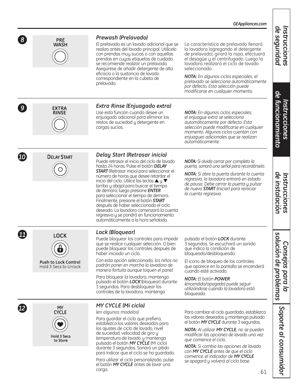 GE Profile WPDH8910K User Manual | Page 61 / 84