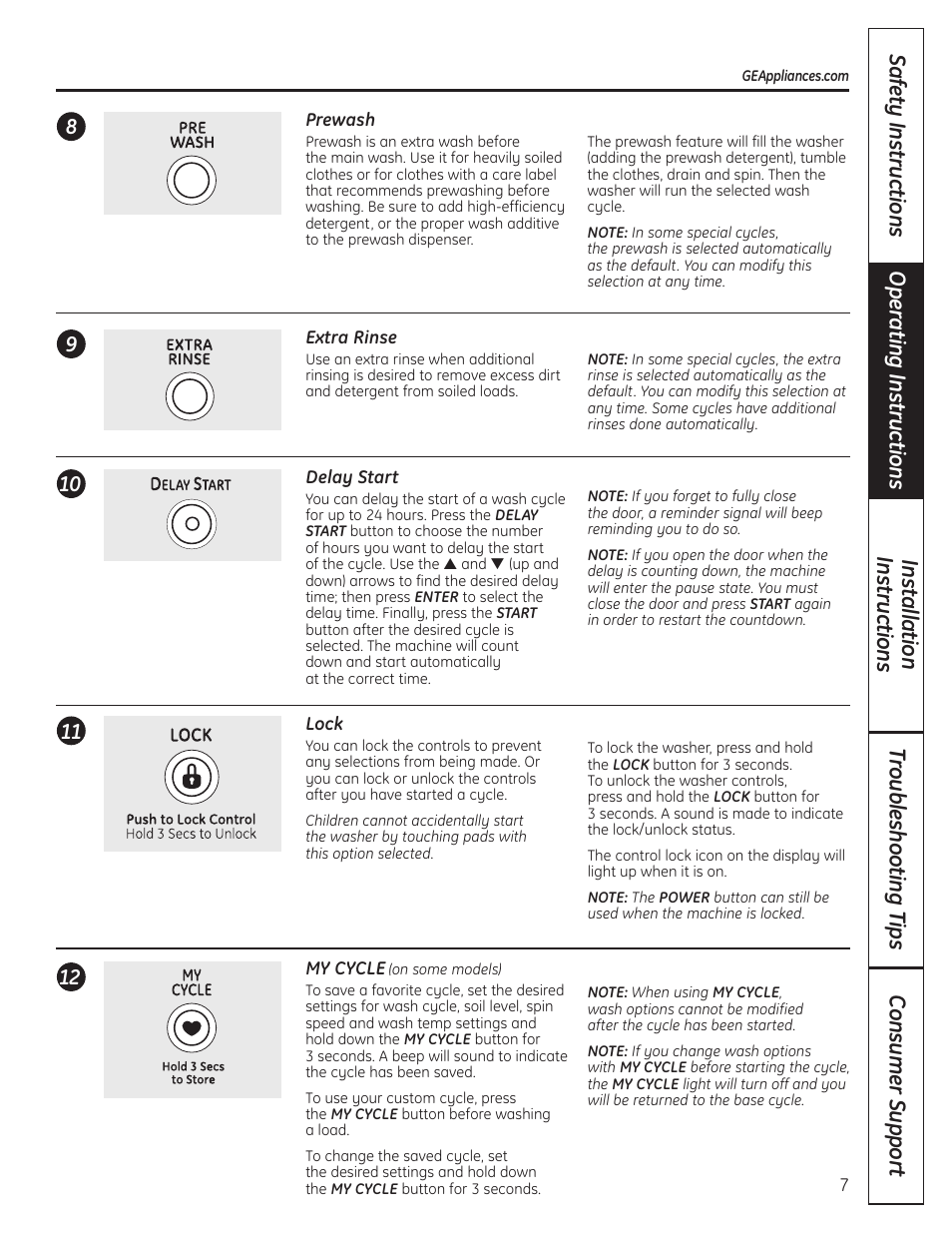 GE Profile WPDH8910K User Manual | Page 7 / 84