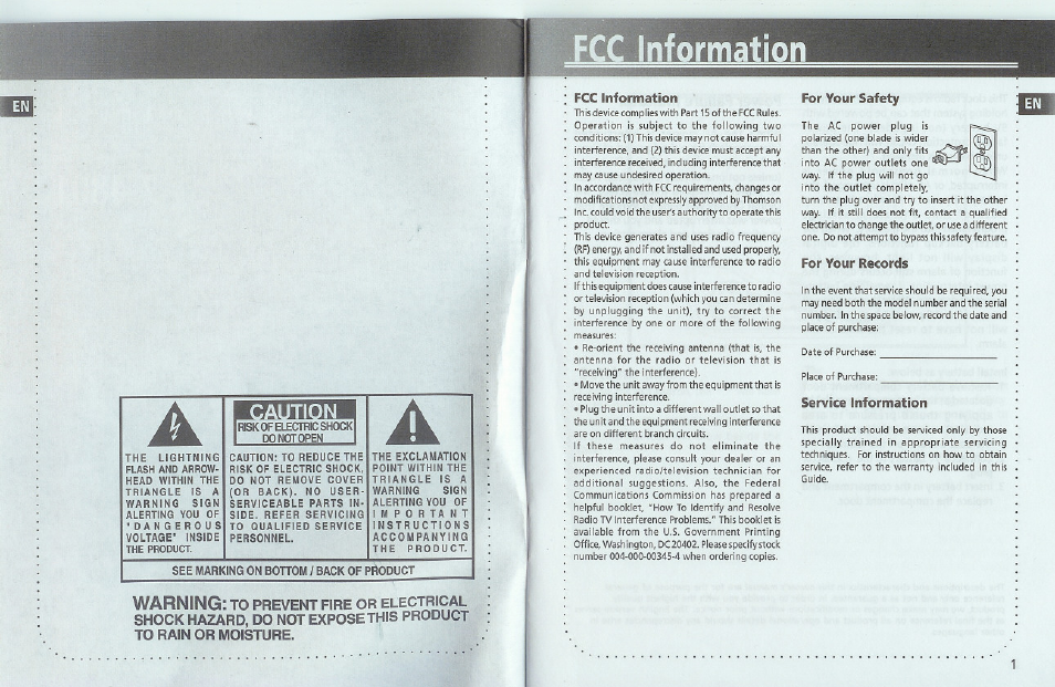 Iufii, Warning | GE 1-Jul User Manual | Page 2 / 7