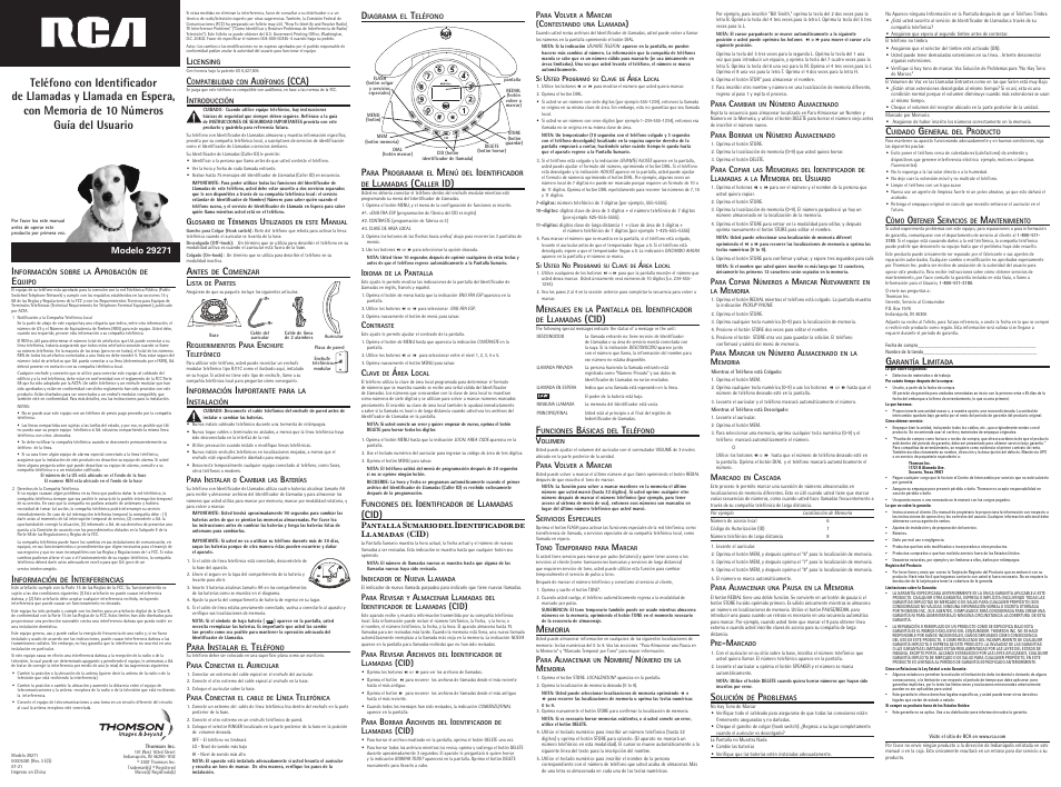Cca), Cid) | GE 29271 User Manual | Page 2 / 2