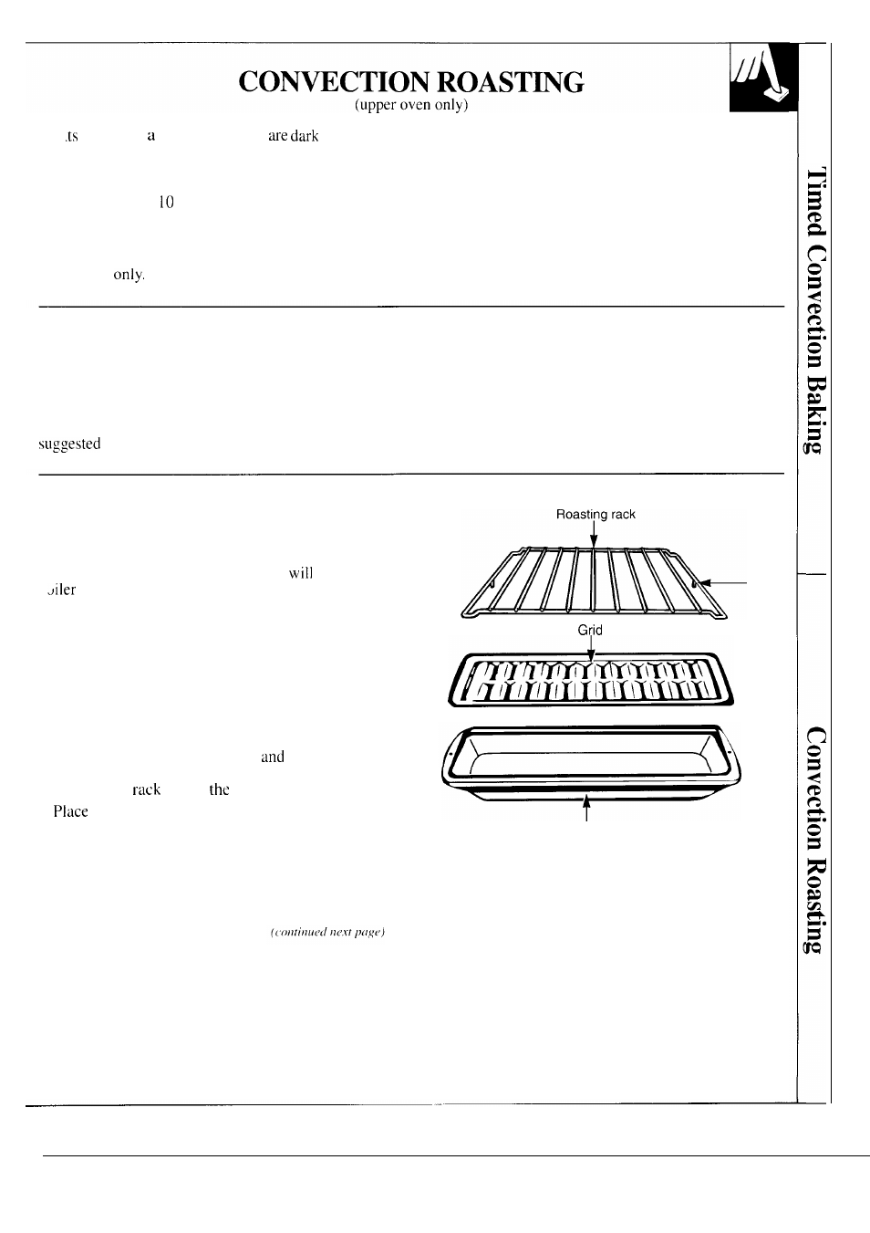 Roasting 15-17, Special roasting rack, Adapting recipes for convection roasting | Convection roasting rack | GE 164D2966P087 User Manual | Page 15 / 40