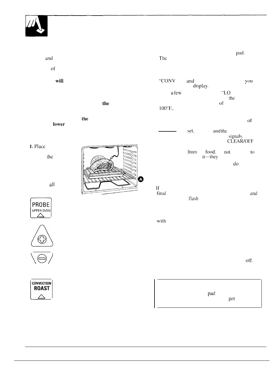 Probe , 24, 25, Convection roasting | GE 164D2966P087 User Manual | Page 16 / 40