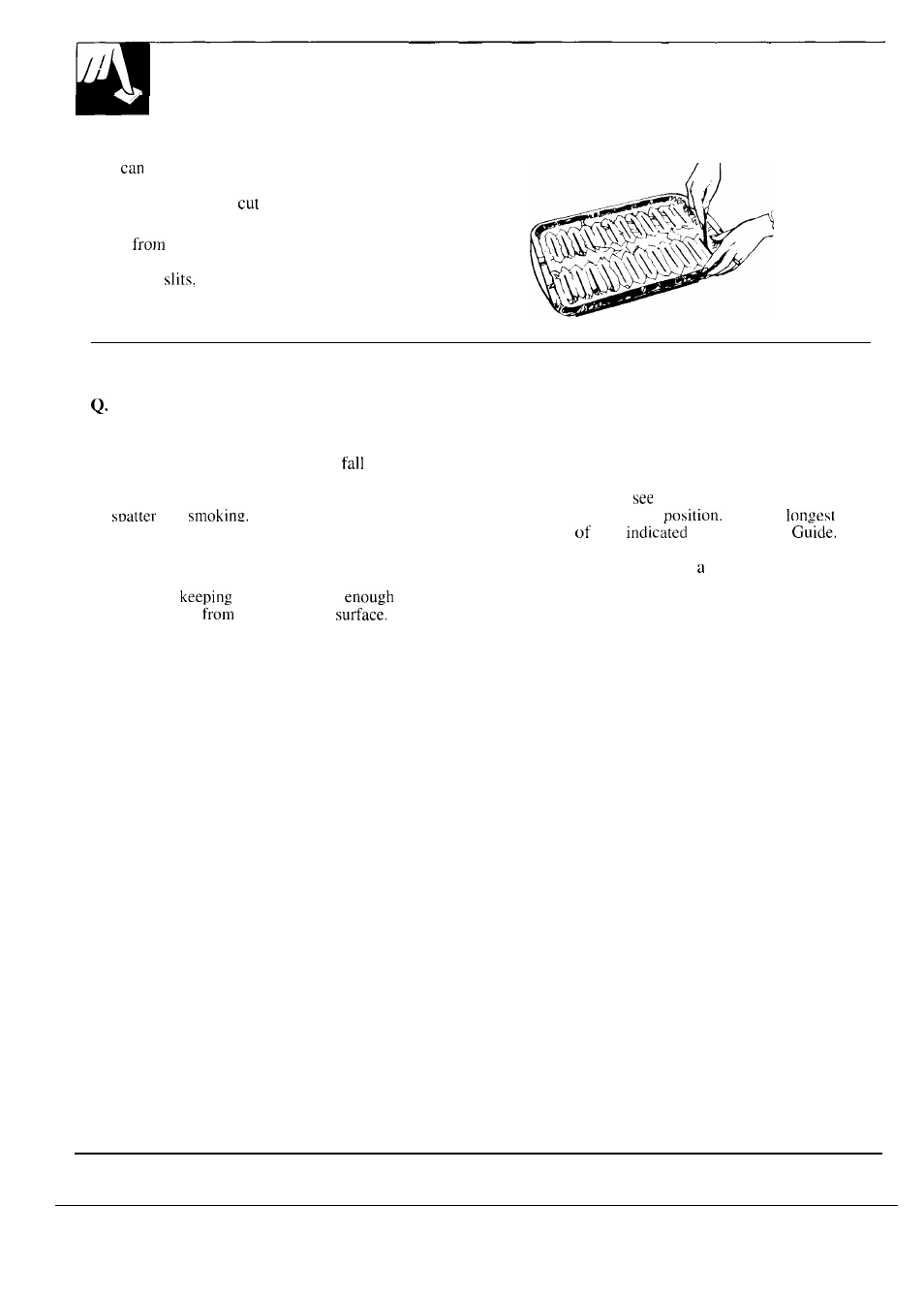 Broiling, Use of aluminum foil, Questions and answers | GE 164D2966P087 User Manual | Page 28 / 40