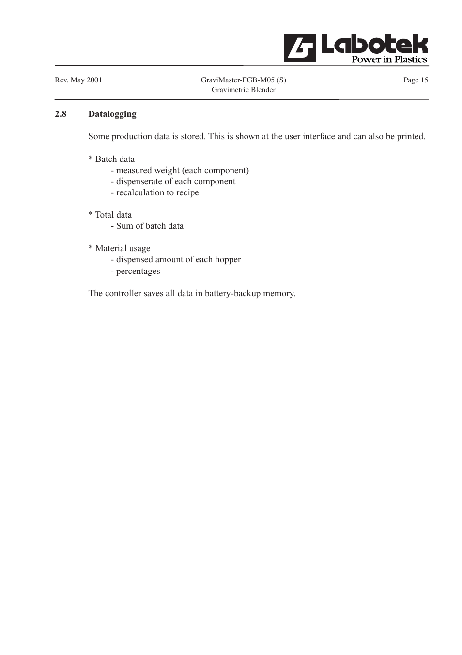 GE FGB-M05 User Manual | Page 16 / 52