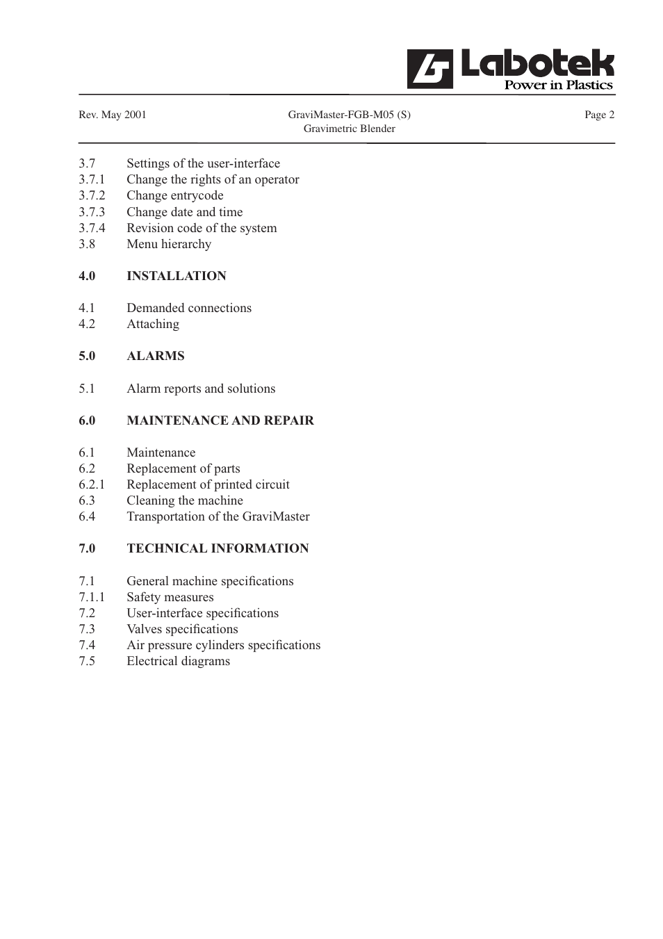 GE FGB-M05 User Manual | Page 3 / 52