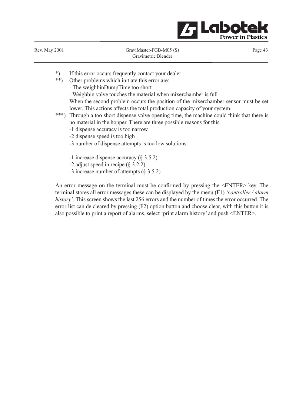 GE FGB-M05 User Manual | Page 44 / 52