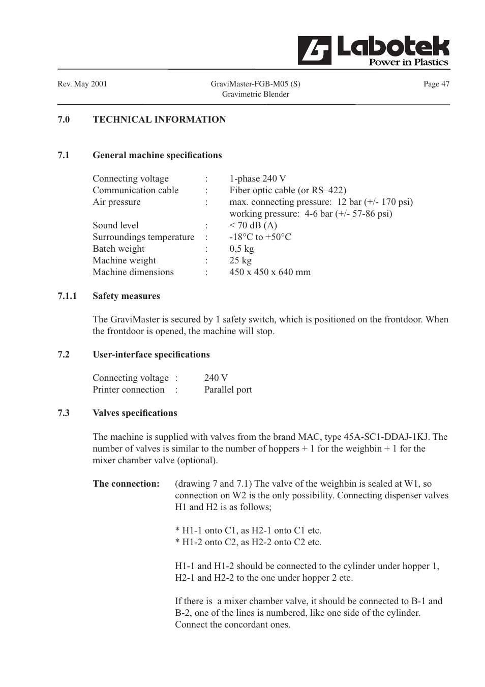 GE FGB-M05 User Manual | Page 48 / 52