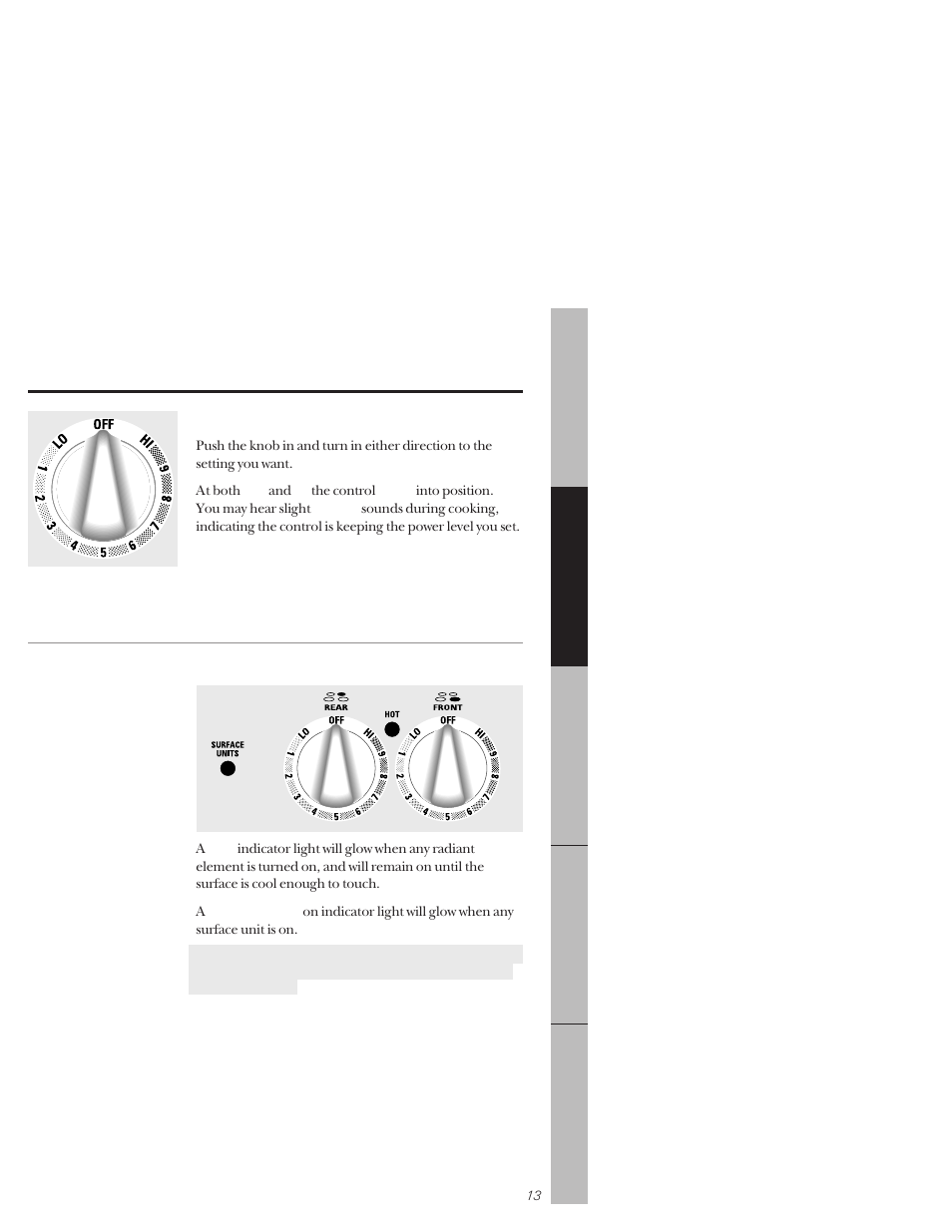 Using the surface units –16, Using the surface units | GE 164D3333P159 User Manual | Page 13 / 56