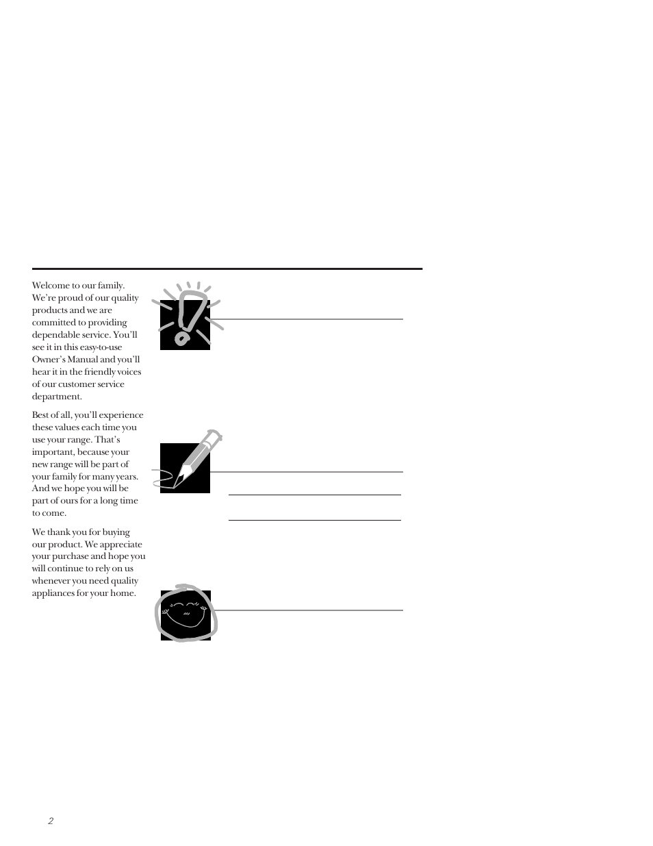 Important, A service partnership | GE 164D3333P159 User Manual | Page 2 / 56