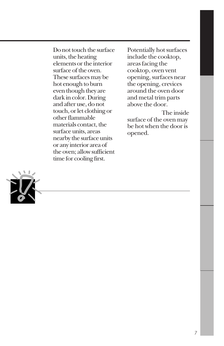 Cook meat and poultry thoroughly | GE 164D3333P159 User Manual | Page 7 / 56