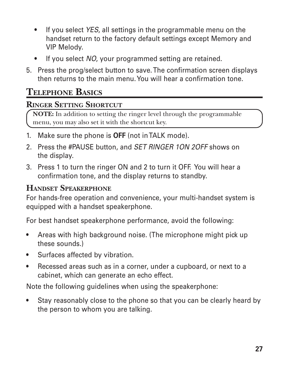 GE 25826GC User Manual | Page 27 / 128