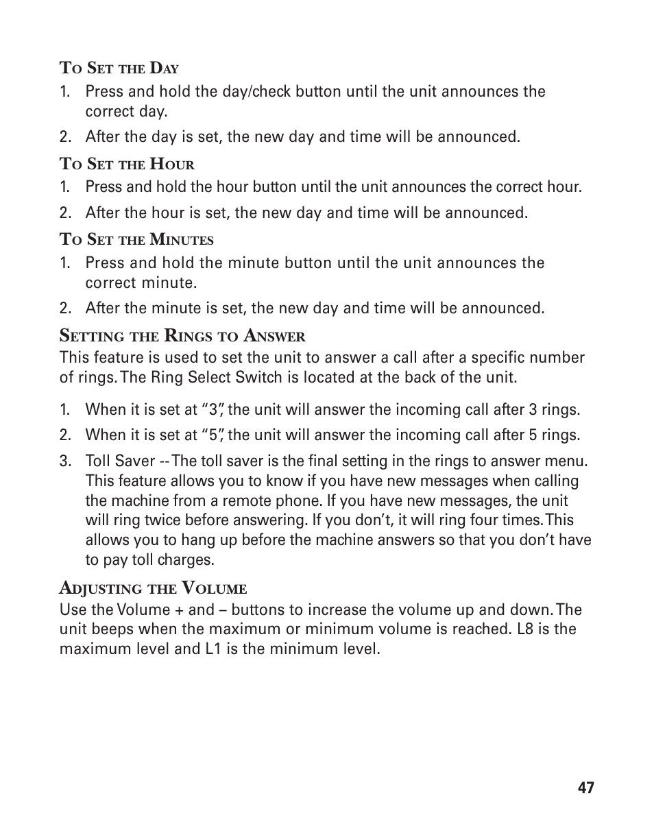 GE 25826GC User Manual | Page 47 / 128