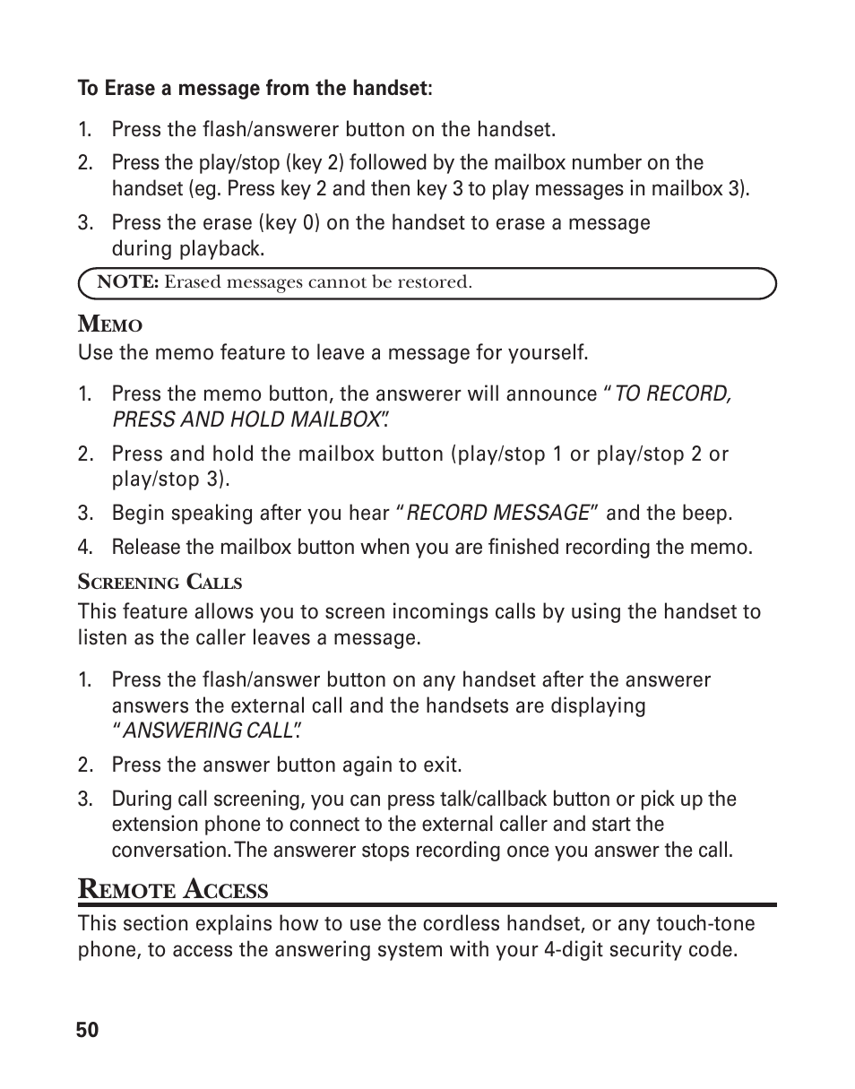 GE 25826GC User Manual | Page 50 / 128