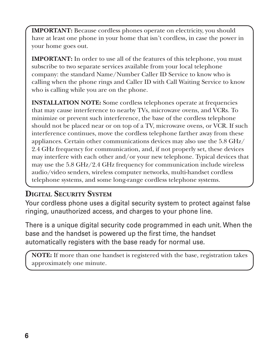GE 25826GC User Manual | Page 6 / 128