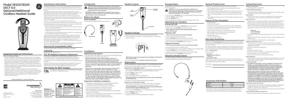 GE 28105 User Manual | 2 pages