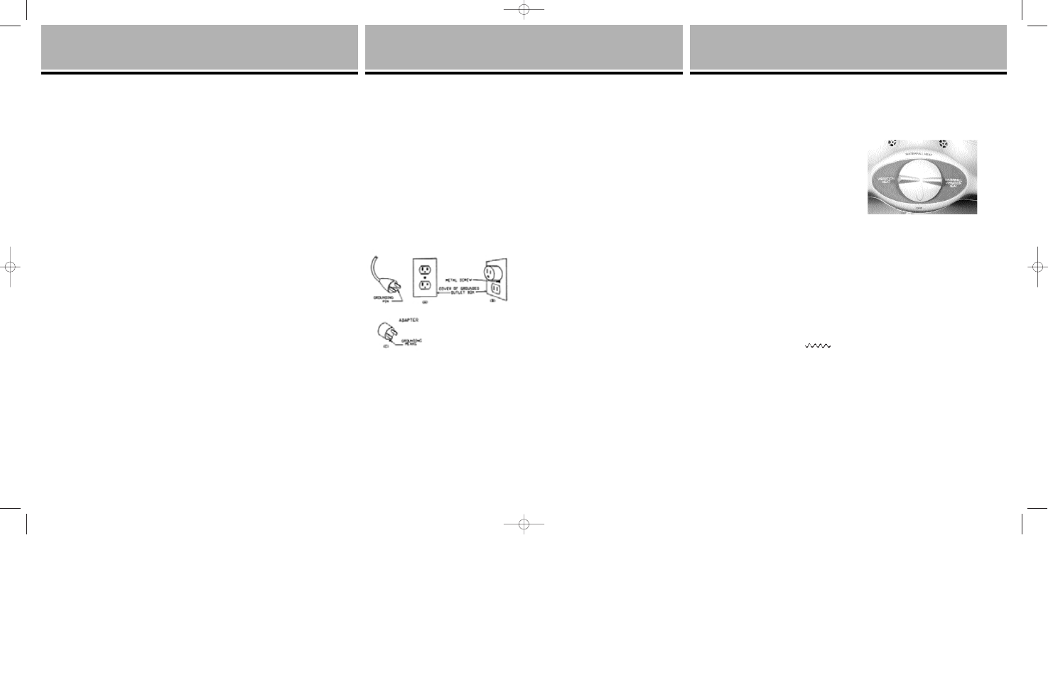 Comfort gel insert, Grounding instructions, Cautions | GE 106754 User Manual | Page 3 / 6
