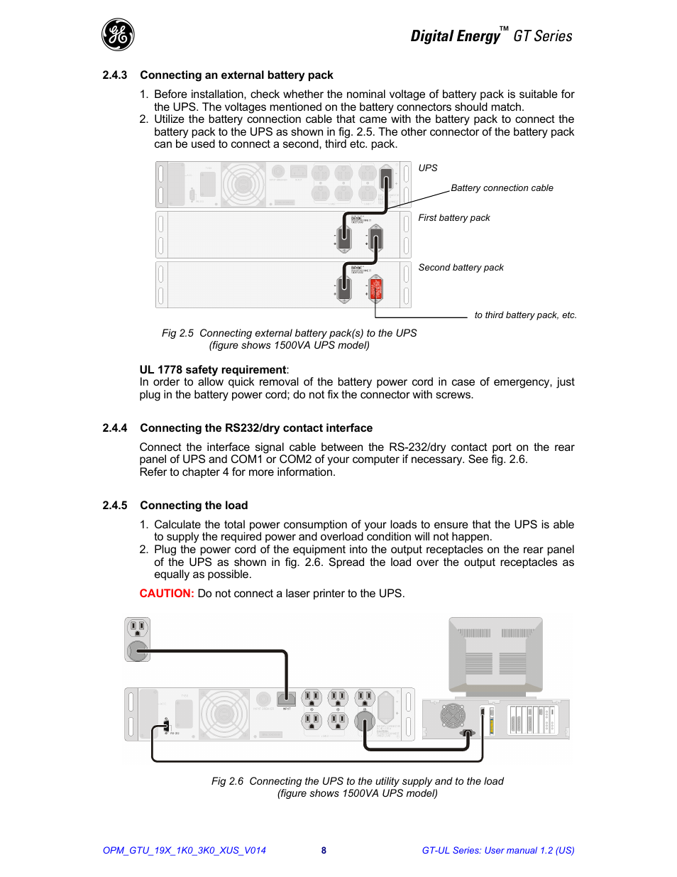 Digital energy, Gt series | GE Industrial Solutions Digital Energy GT Series 1-3kVA - Rack Mount User Manual | Page 9 / 21
