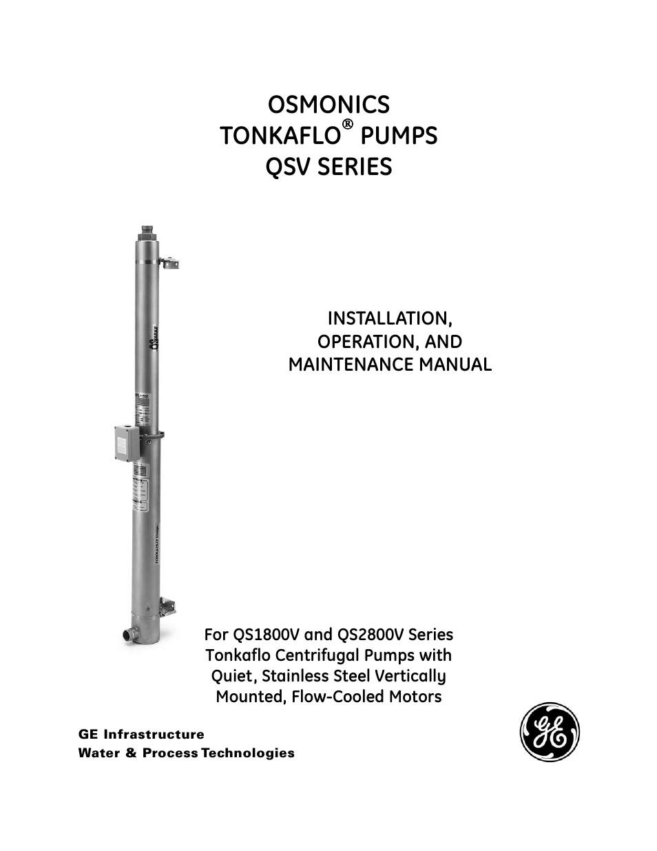 GE QS1800V User Manual | 36 pages