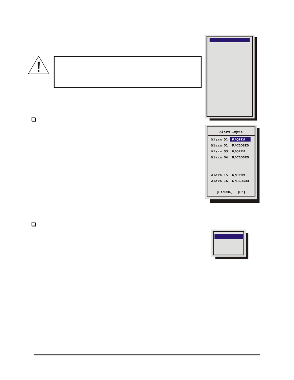11 alarms, Q main menu → alarms → input configuration, Q main menu → alarms → alarm latch | GE TRIPLEX 0150-0193C User Manual | Page 37 / 77