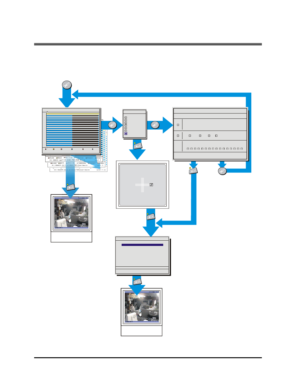 Searching, Search menu overview, Play back | Search filters, Disk analysis screen, Triplex, The dvmr, Activity setup | GE TRIPLEX 0150-0193C User Manual | Page 62 / 77