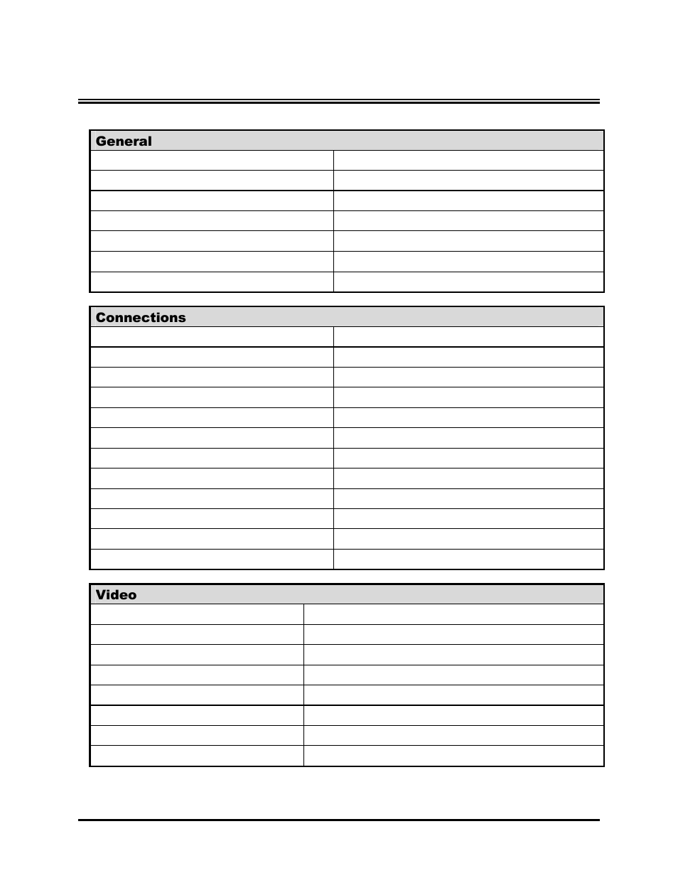 Technical specifications | GE TRIPLEX 0150-0193C User Manual | Page 67 / 77