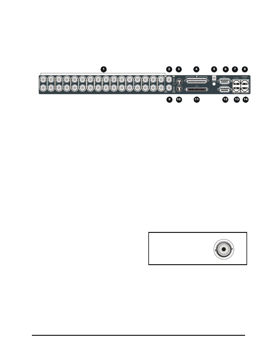 7 the back panel, Camera inputs, Cable is connected to the 2 | GE TRIPLEX 0150-0193C User Manual | Page 9 / 77