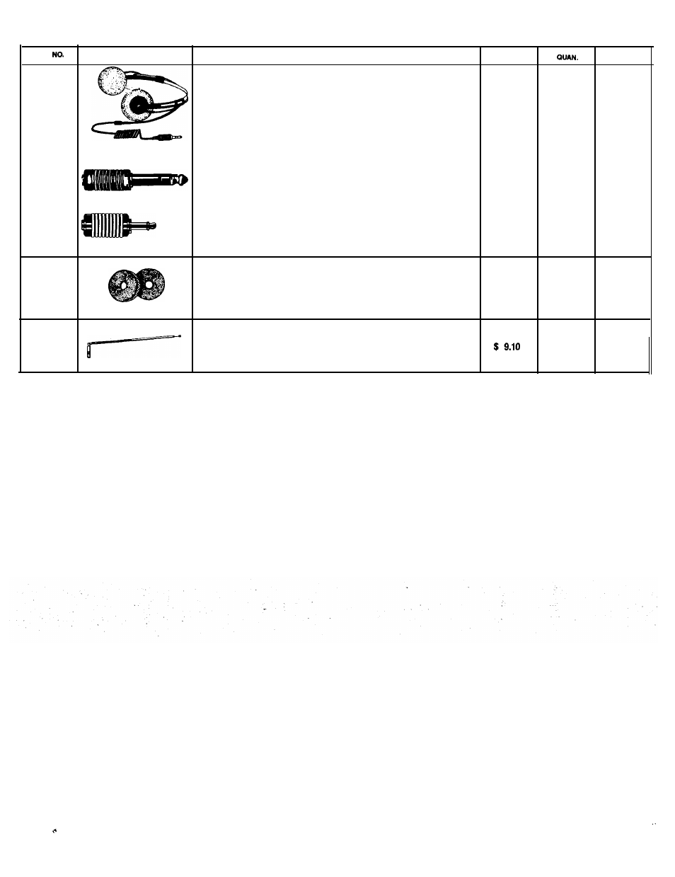 Optional accessories, Plug for headphone | GE 7-2867 User Manual | Page 13 / 16