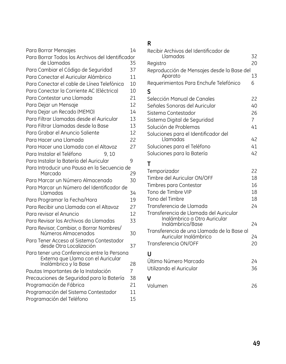 GE 00025467 User Manual | Page 99 / 100