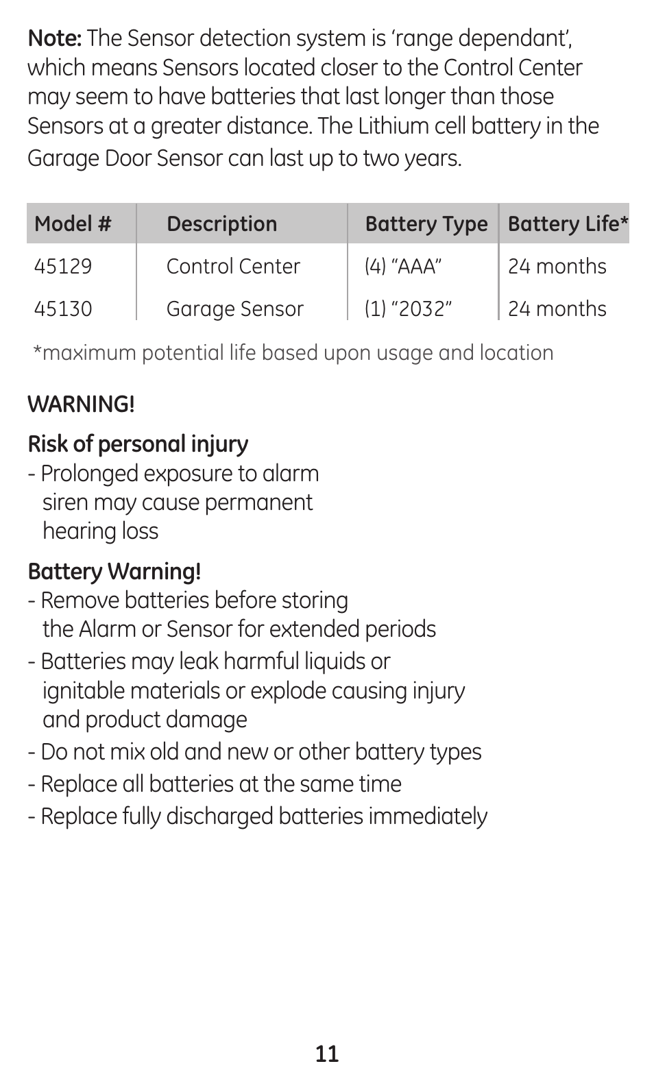 GE 45130 User Manual | Page 11 / 16
