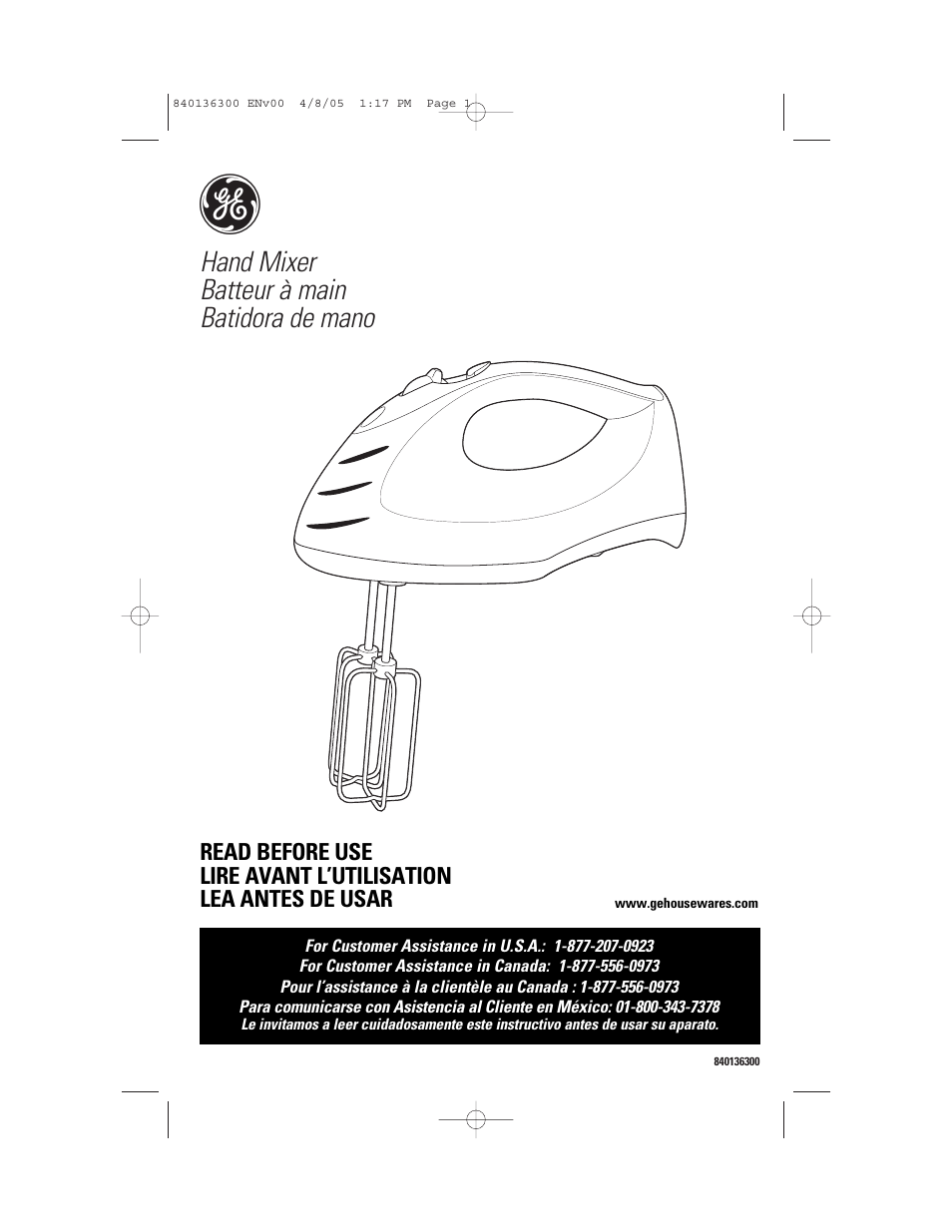 GE 169024 User Manual | 10 pages