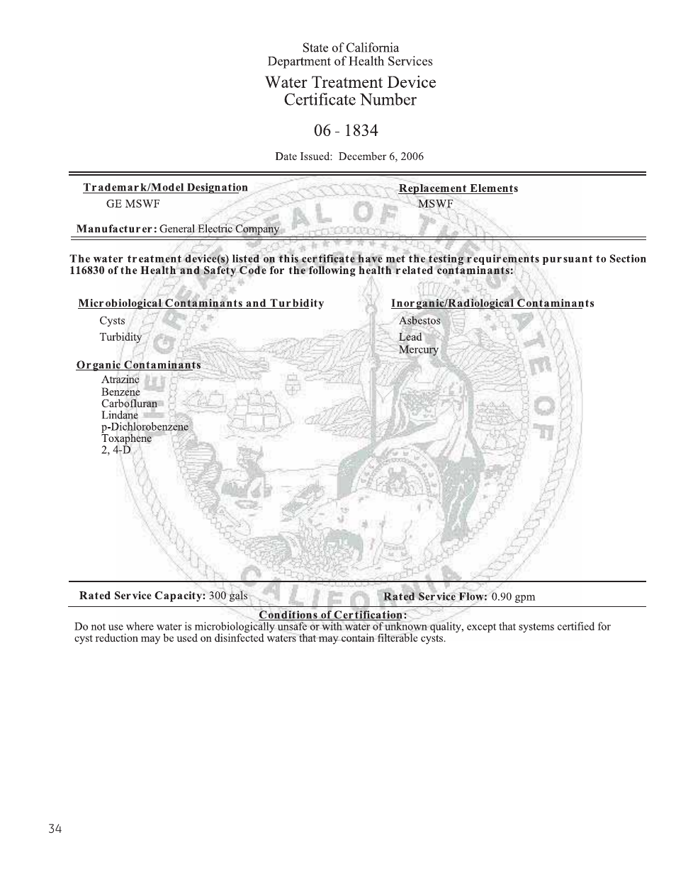 GE 29 User Manual | Page 34 / 112