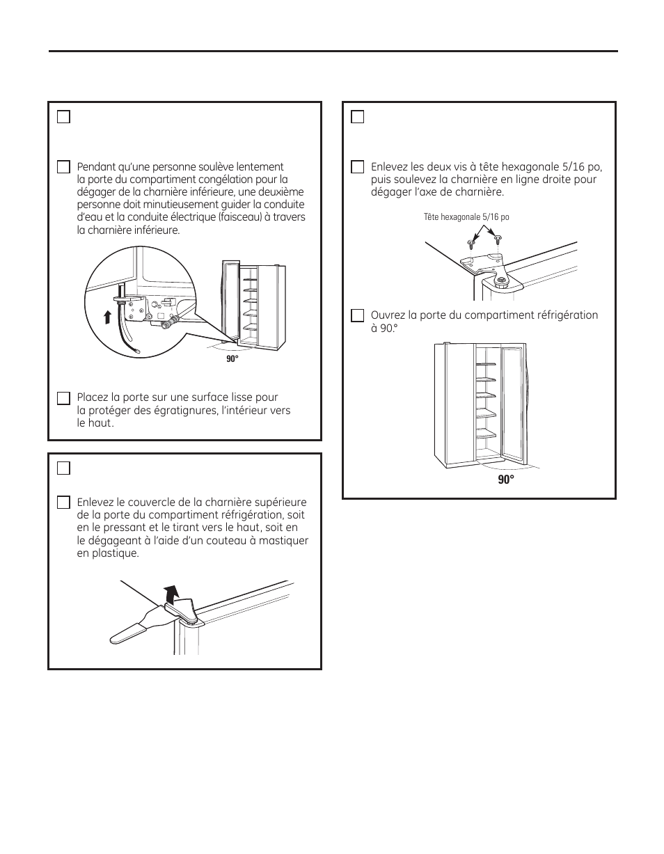 Déménagement du réfrigérateur, Instructions d’installation | GE 29 User Manual | Page 56 / 112