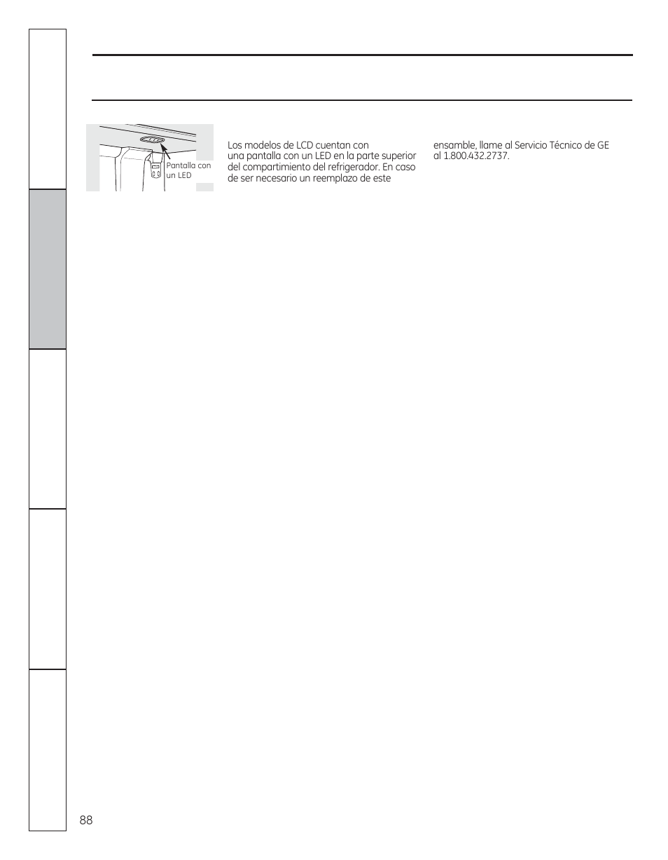 Reemplazo de bombillas | GE 29 User Manual | Page 88 / 112