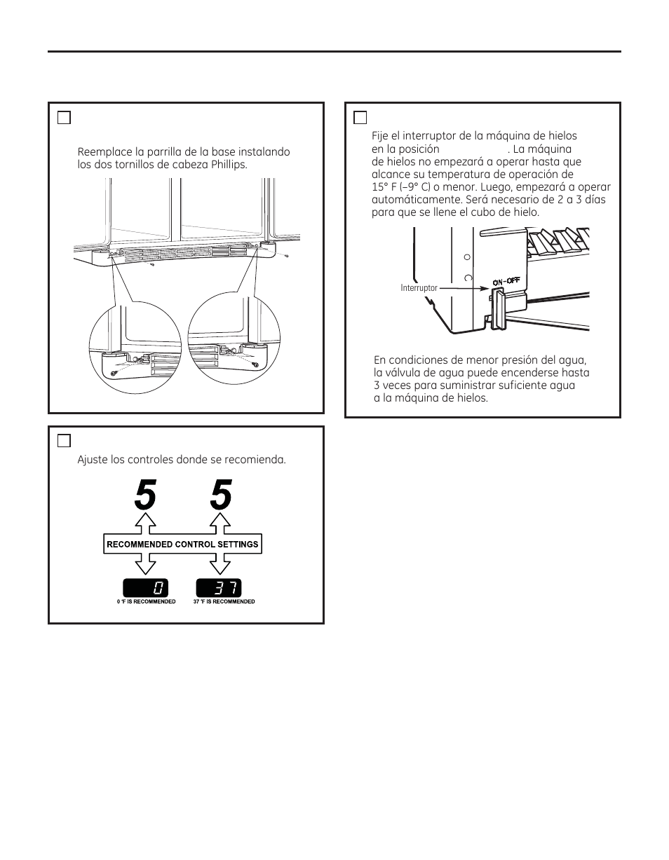 Instrucciones para la instalación | GE 29 User Manual | Page 97 / 112