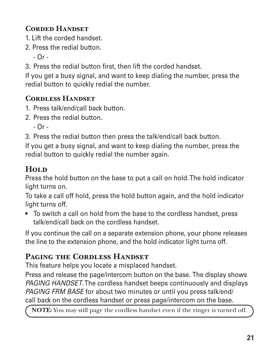 GE 25880 User Manual | Page 21 / 100