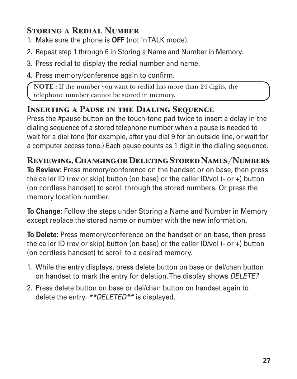 GE 25880 User Manual | Page 27 / 100
