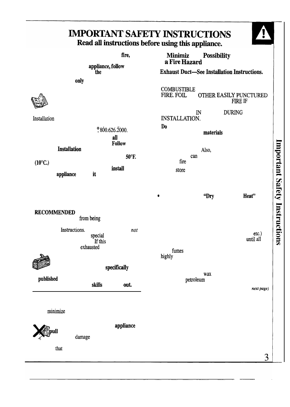 Instructions - 5 | GE WSM2780R User Manual | Page 3 / 28