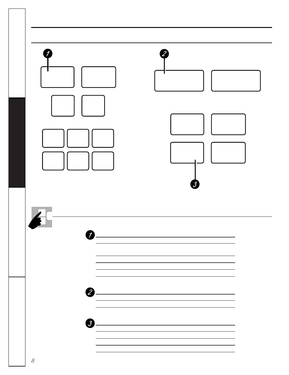 About the features of your microwave oven, Cooking controls | GE JE1050 User Manual | Page 8 / 24