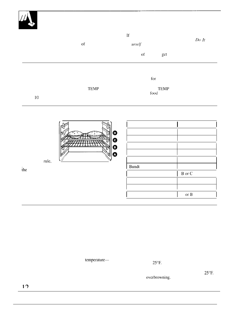 Baking | GE 164D2966P118 User Manual | Page 12 / 28