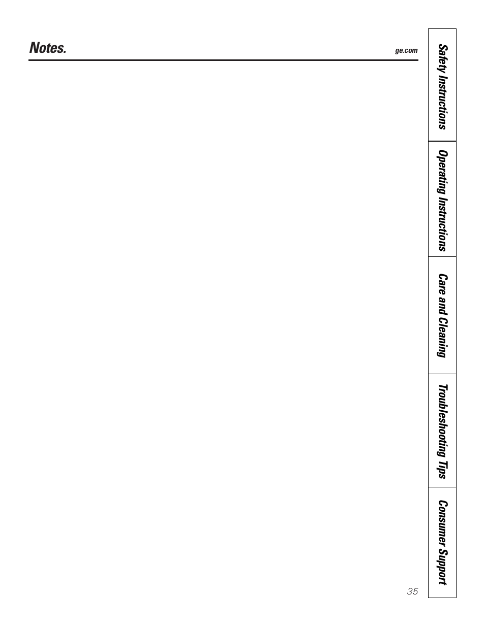 GE JBP83 User Manual | Page 35 / 40