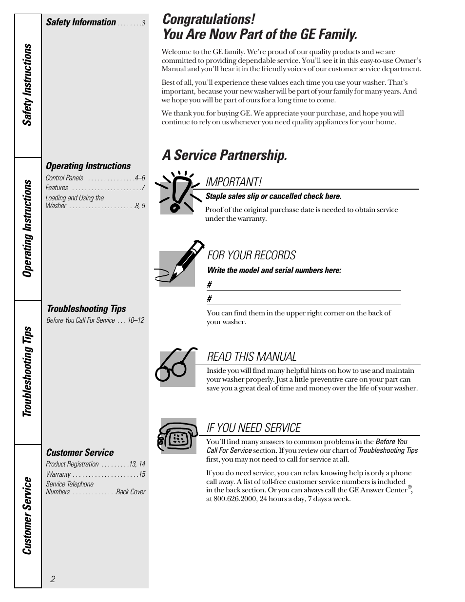 GE WBXE2070 User Manual | Page 2 / 16