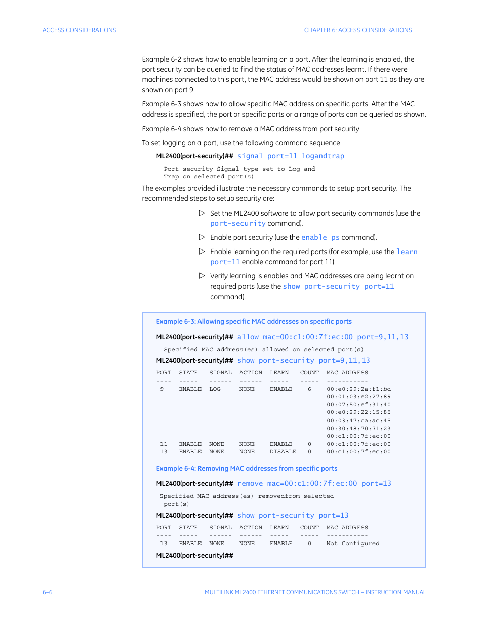 GE MULTILINK ML2400 User Manual | Page 112 / 346