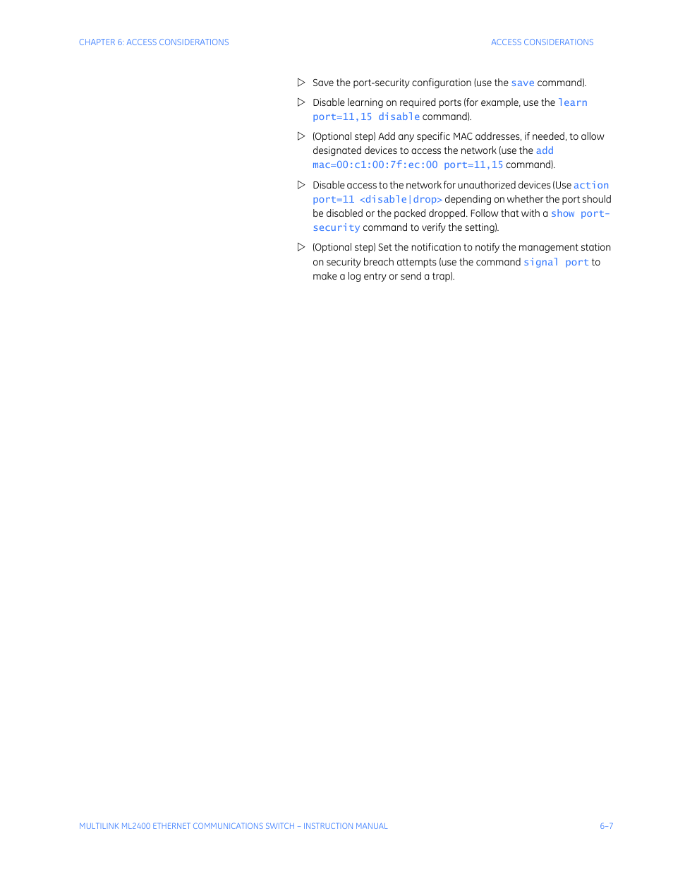 GE MULTILINK ML2400 User Manual | Page 113 / 346