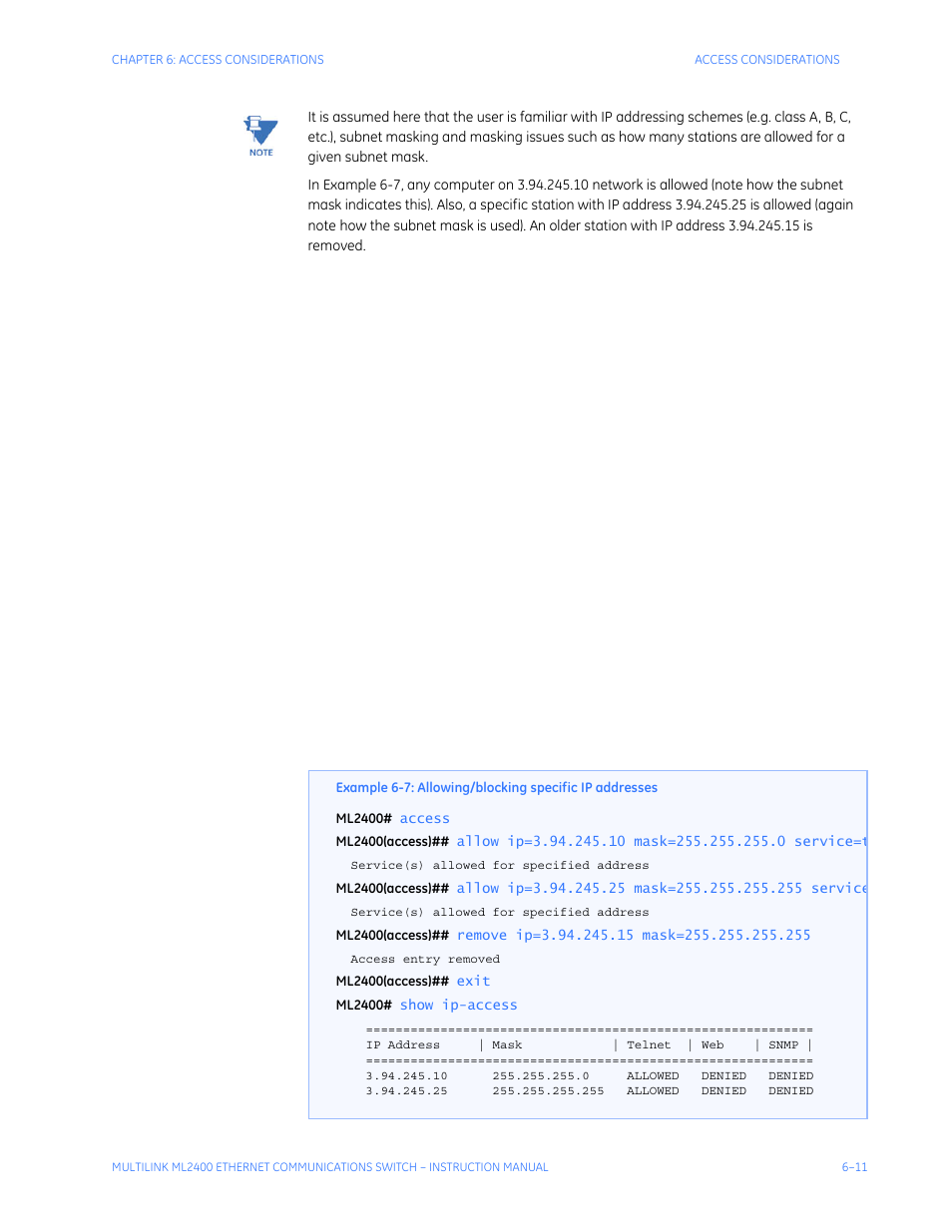 GE MULTILINK ML2400 User Manual | Page 117 / 346